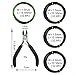 YANSHON Bonsai Wires Anodized Aluminum Bonsai Training Wire, Bonsai Training Wire Set of 5 with Bonsai Wire Cutter, Bonsai Wire Black, Green - Size 1.0 mm/ 1.5 mm/ 2.0 mm (Each Size 32.8ft/10m)
