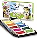 Face Paint Kit for Kids - Stencils, 11 Colors, 1 Glitter, 2 Brushes - Face Painting Palette for fun-filled face designs beyond imagination - DOUBLE BONUS & A LIMITED TIME DISCOUNT - by DIL Kids