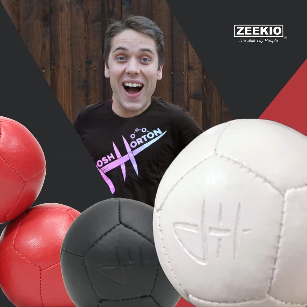 Zeekio Josh Horton Pro Series Juggling Balls - 12-Panel, Synthetic Leather - Set of 3