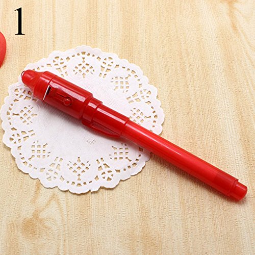 image for IzHotta Invisible Ink Pen spy Massage uv Light Secret Message Security