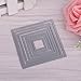 WJHWIP 7 Pcs Square Metal Cutting Dies Stencils Set DIY Scrapbook Album Paper Card Set Z