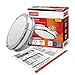 OSTWIN 12-inch Small size LED Ceiling Light Fixture Flush Mount, Dimmable, Round 15 Watt (75W Repl) 3000K Warm White, 1050 Lm, Nickel Finish with Acrylic shade UL and ENERGY STAR listed