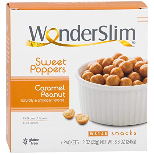WonderSlim Weight Loss Sweet Poppers Puff Snacks High Protein, Low