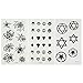 [18 Sheets] Small Black Removable Waterproof Temporary Tattoos Body Art Sticker Sheet Paper for Kids Men Women Adults Girls (Spider Scorpio Cross Crown Letters Gun Stars Quotes Queen Sword Paw Print)