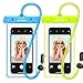 Ace Teah Waterproof Phone Pouch, IPX8 Universal Waterproof Phone Case Underwater Dry Case Bag for iPhone X/8/8plus/7/7plus/6s/6/6s Plus Samsung Galaxy s8/s7 Google Pixel HTC10, 2 Pack