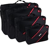 Durable Packing Cubes 4 Piece Set - Travel Luggage Packing Organizer - by Utopia Home