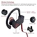 Bluetooth Headphones,Small Target Best Wireless Sports Earphones with Mic IPX7 Waterproof Stable Fit in Ear Earbuds Noise Isolating Stereo Headset 9-Hour Woriking Time for Running Workout Gym