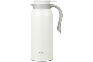 GiNT 1.5 L/51 Oz Stainless Steel Thermal Coffee Carafe, Double Walled Vacuum Thermal Carafe, 12 Hour Heat Retention, 1.5 Lite