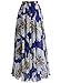 MICHEN women's summer print high waist fold chiffon Maxi long skirt