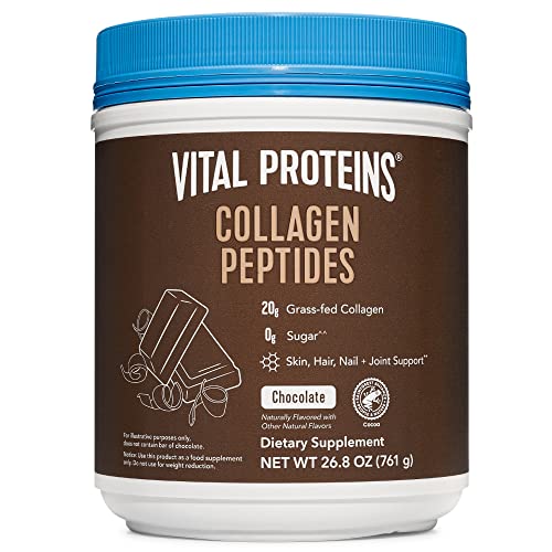 Vital Proteins Chocolate Collagen Powder Supplement (Type I, III) for