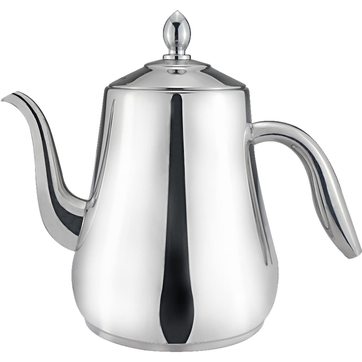 SANQIAHOME 54Oz(1.55 litres) 5-6 Cups 18/8 Stainless Steel Teapot with Strainer Infuser Filter, Tea Pot to Brew Loose Leaf and Tea Bags, Coffee Servers Cold Water Pitcher Tea Maker