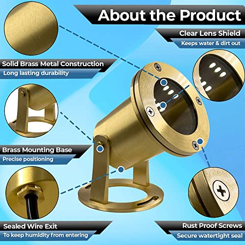 MIK Solutions Underwater Light 113 Solid Brass Submersible LED Lights