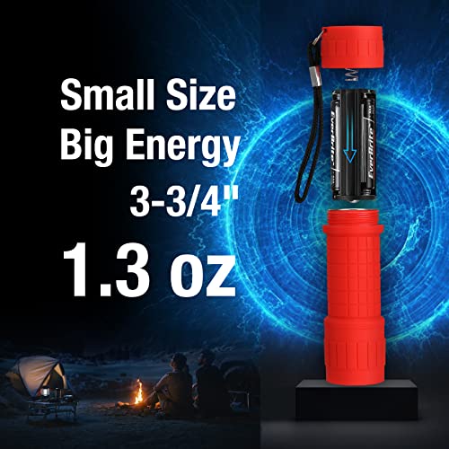 EverBrite Black Light Flashlight, UV Mini Flashlight, 9-Led 395nm Detector for Pet Urine, Stains, Scorpions, 18 AAA Batteries Included, 6-Pack