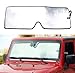 for Jeep Accessories Front Windshield Sunshade Latest Upgrade Heat Shield Sun Shade Compatible with Jeep Wrangler JK JKU 2007-2018 UV Protection