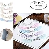 25pcs Fashion Butterfly Wings Charms for DIY Dragonfly Wings Jewelry Crafts Making Earring Necklace Hair Clip Decoration (5 Color)