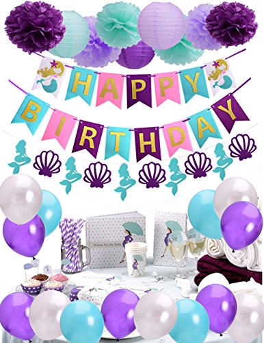 5 Birthday+Decorations+Lanterns+Balloons+Supplies
