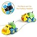 ToyerBee Toy Cars, Construction Trucks (4 Pack) Mini Assorted Diecast Vehicles, Trucks for Toddlers, Babies, Boys, Girls, Kids & Children (Set of 4: Dumper, Excavator, Bulldozer, Cement Mixer)