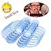 Mouth Openers for Game,Auwer 10pcs C-Shape Blue Intraoral Cheek Lip Retractor Dental Mouth Opener for Hilarious Mouth Party Game (S, 10)