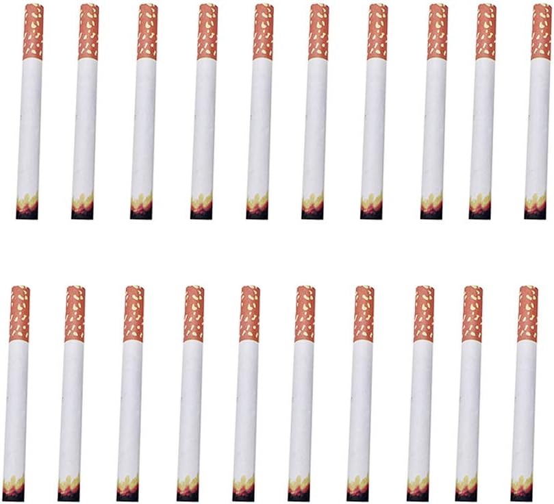 Vosarea 20pcs Fake Cigarettes Novelty Prank Toys Lifelike