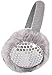 Kids Girls Winter Warm Faux Fur Plush Sequins Earwarmer Earmuffs Grey