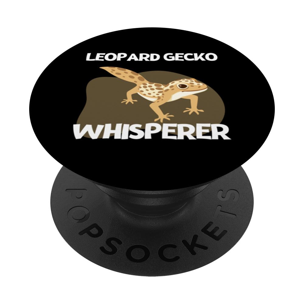 Leopard Gecko Whisperer Retro Funny Leopard Gecko PopSockets Swappable PopGrip