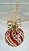 Bejeweled Christmas Holiday Fancy Ornament Pendant Necklace BC1240N