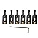 Surfing 6 Roller Bridge Tremolo Saddles Wrench for Strat Tele Electric Guitar Black