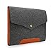Sinoguo Gray Felt & Leather Case Sleeve Pouch for 13 Inch Lenovo Yoga 2 Pro/s300/U300S/U310/U330/Yoga 13/, Handmade Laptop Bag cover for 13 Inch ASUS vivobook S300k/VivoBook S300CA/UX32VD/Transformer Book TX300/TAICHI 31, Notebook Holder Pouch with Magnetic Button for ACER S7-391/TravelMate P633/S3-391