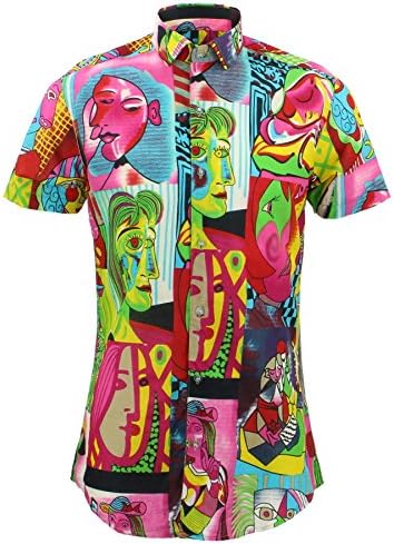 Loud Originals Tailored Fit Short Sleeve Shirt - Cubism Portraits