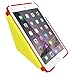 roocase iPad Mini 3 Case - Origami 3D iPad Mini Slim Shell Case Smart Cover with Sleep/Wake [Features Landscape, Portrait, Typing Stand] for Apple iPad Mini 3, 2 & 1, Testarossa Red/Tangerine Yellow