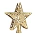KINGWILL 2-in-1 Gold Glittered 5 Point 9.8 Inch Star Tree Topper with Snowfall LED Lights and Snowflake Projector, Night Light for Christmas Nursery Indoor Decoration