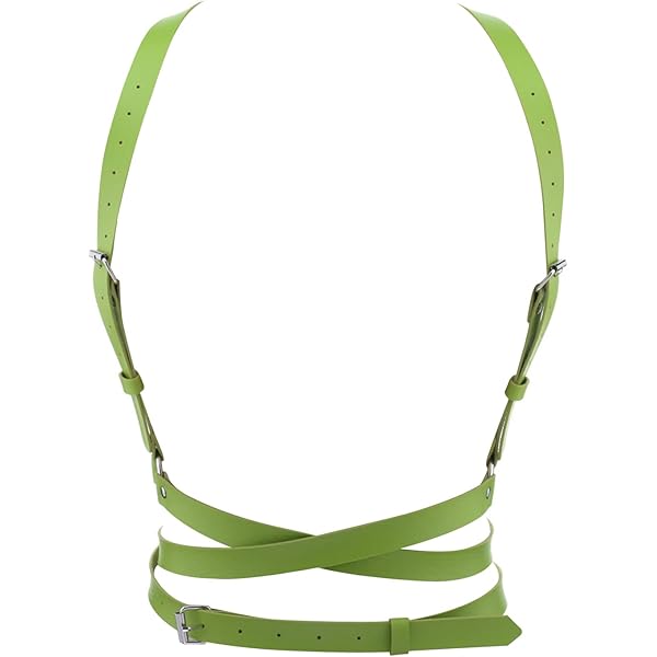 うっちーQhubeka dimension data上下②➕レッグカバー FTmgg@qq Women's Leather Body Chest Harness Punk Chain Belt