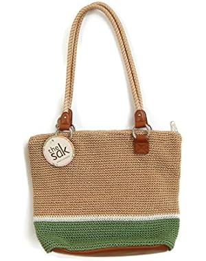 Lauren Bamboo Block Crocheted Shoulder Bag