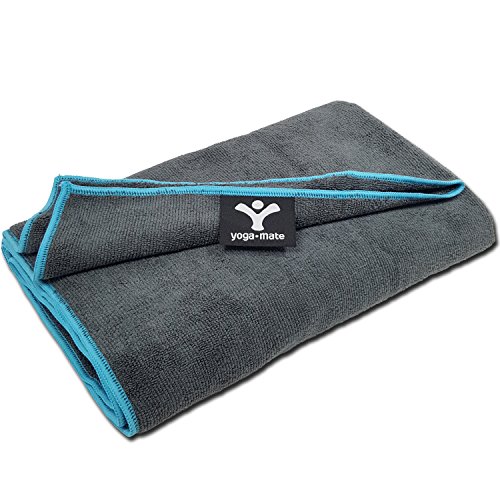 Yoga Mate Perfect Yoga Towel - Super Soft, Sweat Absorbent, Non-Slip Bikram Hot Yoga Towels | Perfect Size For Mat - Ideal For Hot Yoga, Pilates, Sports, And More! 100% Satisfaction Guarantee! Sports & Outdoors, Sports & Fitness, Exercise & Fitness, Yoga, Towels