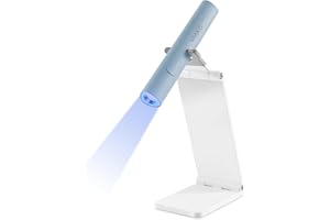 VRAIKO Minicure Handheld UV Light for Gel Nails, Portable UV Nail Lamp with Stand, Rechargeable Mini LED Nail Lamp Nail Dryer for Fast Curing (Blue)