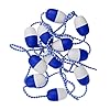MonkeyJack-57m-Swimming-Pool-Float-Line-Safety-Divider-Security-Device-with-2-Hooks-Blue-and-White