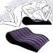Inflatable Portable Sexy Pillow Lounge Aid Positioning Travel Pillow Triangle Wedge Adult Couple Game Toy Magic Cushion (Purple, C)thumb 3