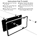 lebogner Car License Plate Frames, 2 Pack Matte Aluminum Auto Plate Frames, Will Fit Standard US Plates, 2 Hole Stainless Steel Black Unbreakable Frames to Protect Plates, Mounting Hardware Included