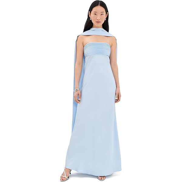 Anna October Women's Tulip Maxi Dress, Silver, XS at Amazon Women's Clothing store Anna October Women's Tulip Maxi Dress, Silver, XS at Amazon Women's Clothing store