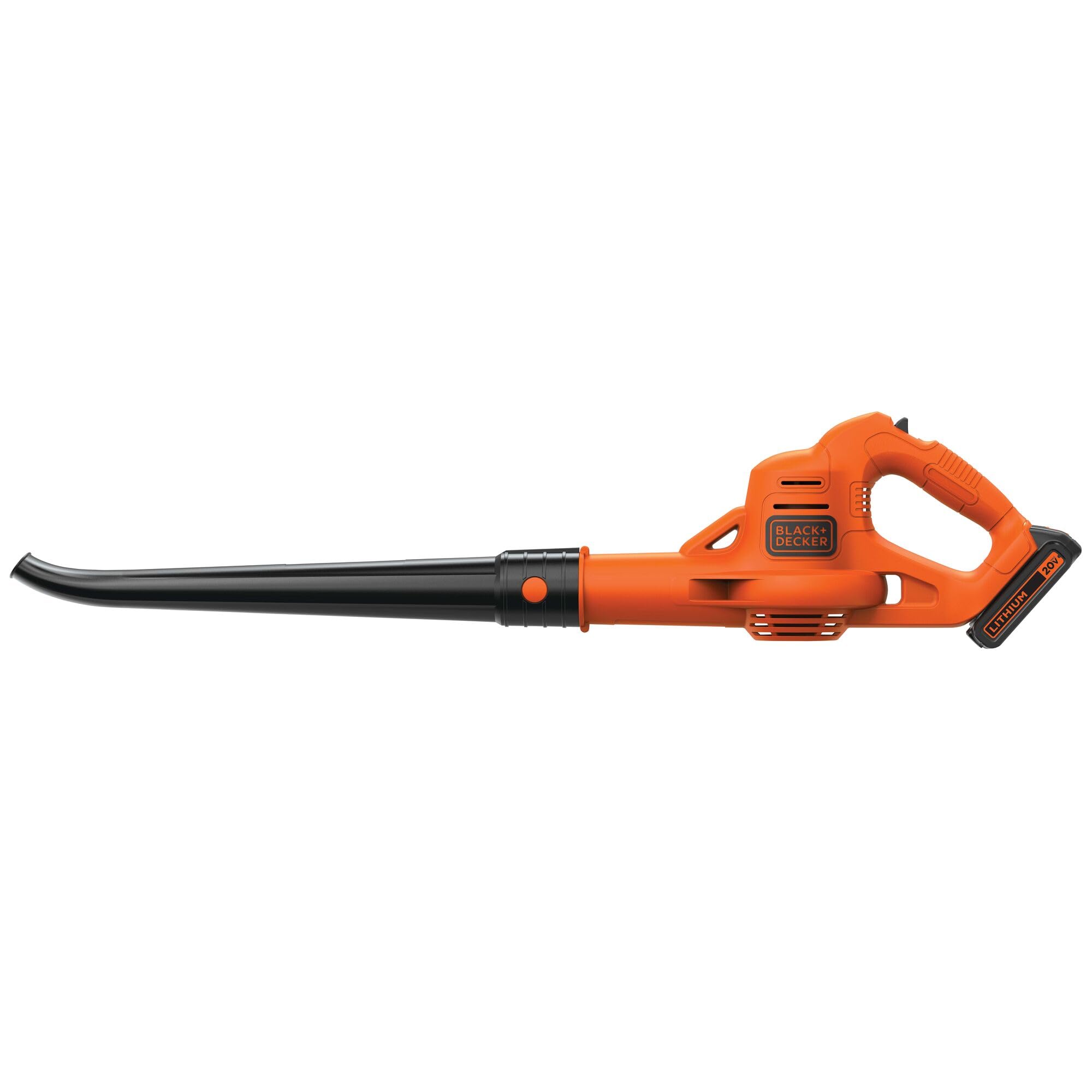 Photo 1 of ***MISSING BATTERY**BLACK+DECKER Leaf Blower Cordless with Battery and Charger 20V MAX, Electric Blower Lawn Sweeper, 130 mph Air Speed, Lightweight Design (LSW221)