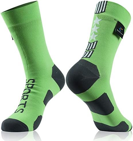 Waterproof breathable socks for men and women, size measurement included, priced at $18.99.