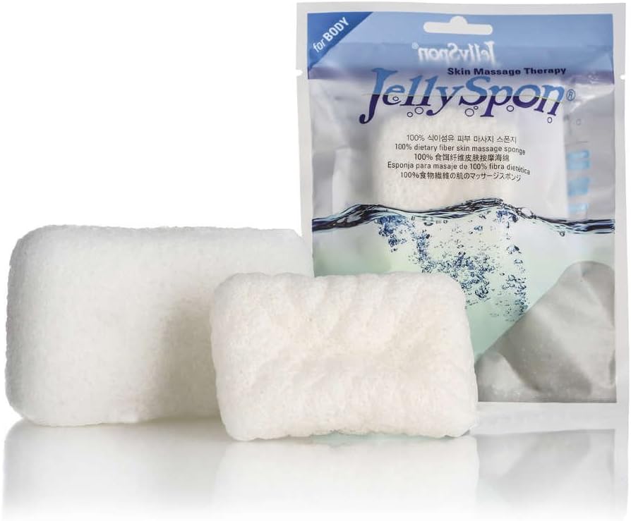 JellySpon Facial & massage sponge 100% dietary fiber