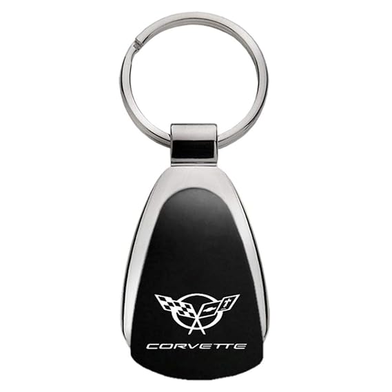 Chevrolet Chevy Corvette C5 Black Teardrop Key Fob