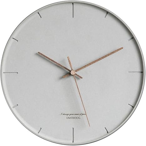 Amazon Co Jp セイコー クロック 静音掛け時計電波クロック リビングルーム キッチン ベッドルームで動作する12インチのモダンなサイレント非カチカチ時計 Color Gray Size 12 ホーム キッチン