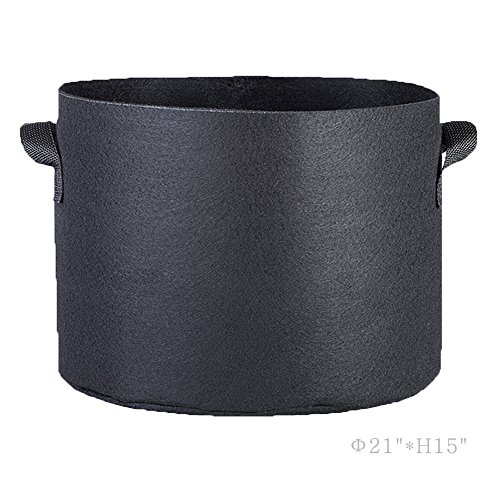 Oppolite Fabric Grow Pot 1 2 3 5 7 10 15 20 25 30 45 65 100Galen 3/6/12/24-pack Grow Bags Fabric Aeration Plant Pots Container (12, 20 Gallon W/Handles)