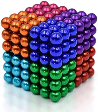 CPSYUB Upgraded 5MM 216 Pieces Magnets Sculpture Building Blocks Toys for Sculpture Stress Relief Magnet Intelligence Development&Office Toy for Adult (8 Colors)