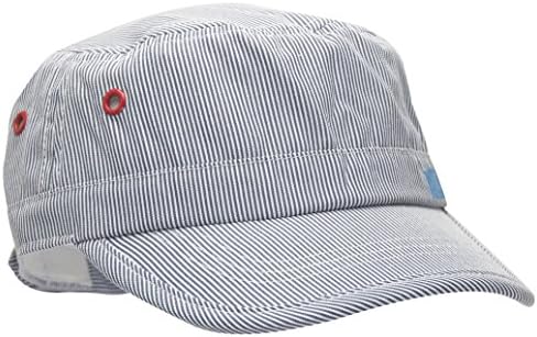 TotMore Baby Toddler Blue Striped Flat Top Hat