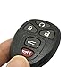 Key Fob Shell Case Fit for Suburban Tahoe Traverse/GMC Acadia Yukon/Cadillac Escalade SRX/Buick Enclave/Saturn Outlook 2007 2008 2009 2010 5 Buttons Keyless Entry Remote Replacement Key Fob Cover