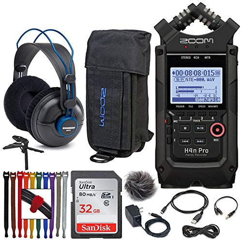 Zoom H4n Pro 4Input 4Track Portable Handy Recorder (Black) + Zoom PCH
