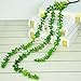 Supla 2 pcs Artificial Hanging Long Succulents Faux Burro's Tail Picks Trailing String of Pearls Succulent Vines Greenery 28.7